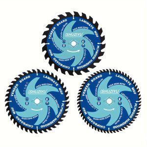 LSHUZIYU, 7-1/4"(185MM)-24T-40T-60T, 3pcs-Pack, Arbor 5/8"-Diamond, SmoothCut Coasting. Circular Saw Blade, FRAMING&Ripping, for Laminate, Veneer Board, Plywood, Hard Wood, MDF and HDF Cutting